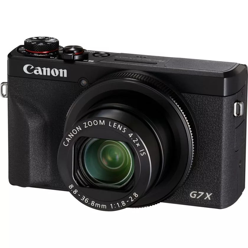 Canon PowerShot G7 X Mark III, negro, con batería de repuesto